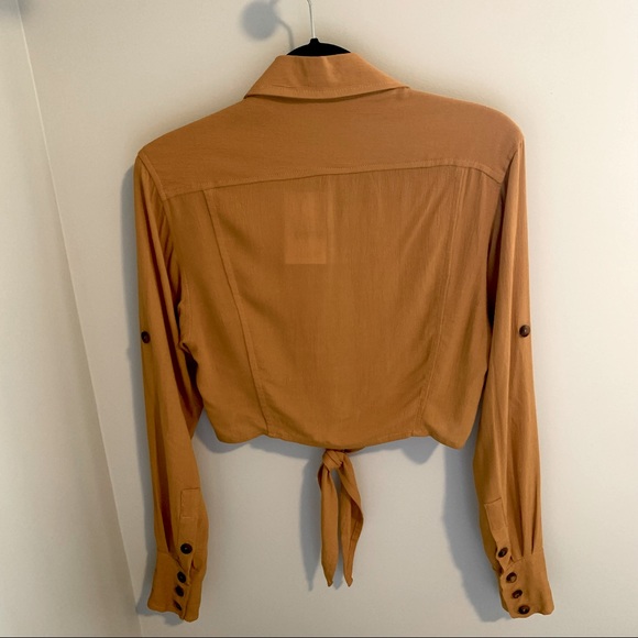 Faithful The Brand Beau Rivage Top in plain butterscotch Size 4 NWT - Picture 8 of 8